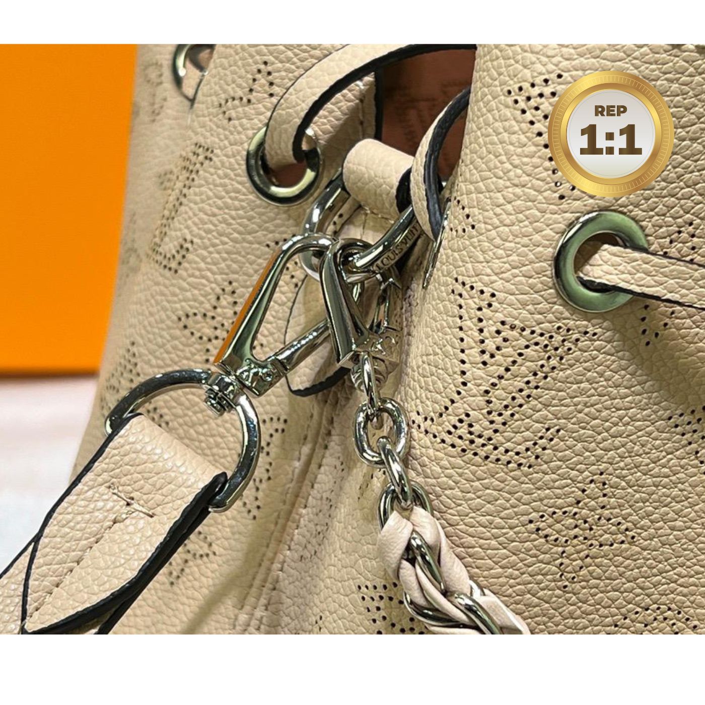 [REP 1:1] Louis Vuitton Bella Tote Mahina Creme Beige For Women 12.6in/32cm